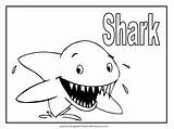 Shark Coloring Pages Printable Kids Animal Color Barrel Racing Colouring Clipart Snake Boy Library Print Popular Fin Cartoon Goblin Cow sketch template