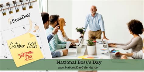 National Bosss Day October 16 Unless Weekend National Day