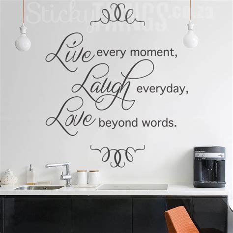 Live Laugh Love Wall Sticker Love Quote Decal From Za