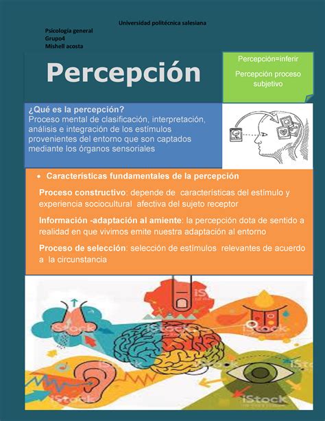 Percepción Infografía Universidad Politécnica Salesiana Psicología