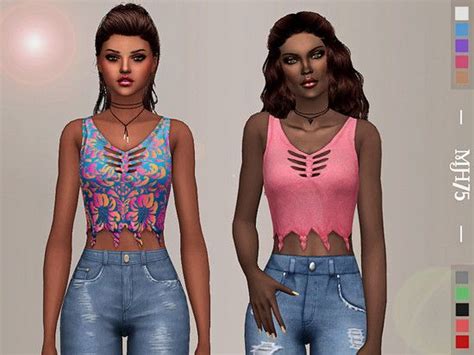 Some Cute Tops For Summer Found In Tsr Category Sims 4