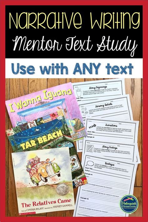 Narrative Writing Mentor Text Study Narrative Writing Writing Mentor