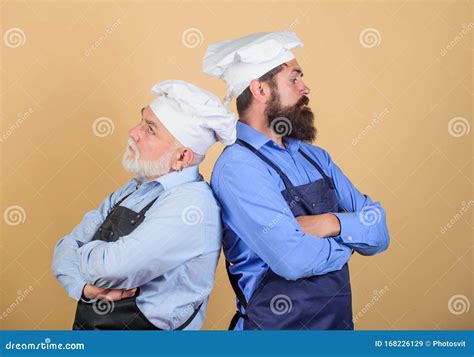 Culinary Industry Chef Men Wear Aprons Father And Son Culinary Hobby Cafe Workers Culinary