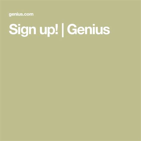 Sign Up Genius Create Logo Design Lyrics Songs