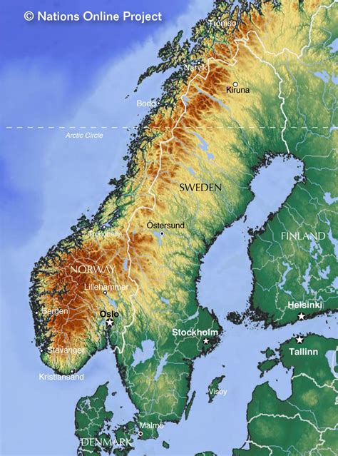 Map Of Sweden And Norway World Map