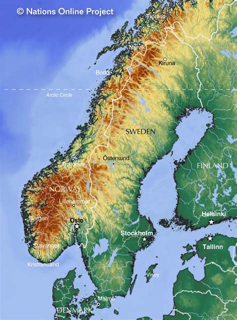 Scandinavian Mountains Map Photos Cantik