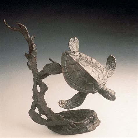 Sea Turtle Bronze Sculpture Mark Hopkins