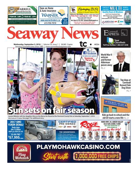 Cornwall Seaway News September 5 2018 Edition By Cornwall Seaway News