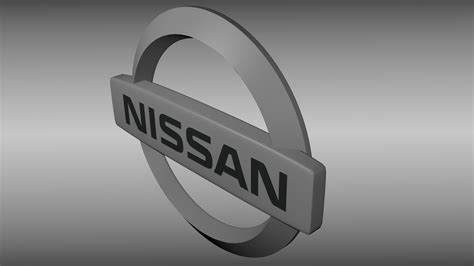 Show off your brand's personality with a custom 3d logo designed just for you by a professional designer. Nissan logo 3D Model OBJ BLEND | CGTrader.com