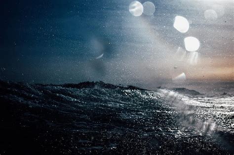 Sea Ocean Water Waves Nature Dark Night Bokeh Sky Raining Pikist