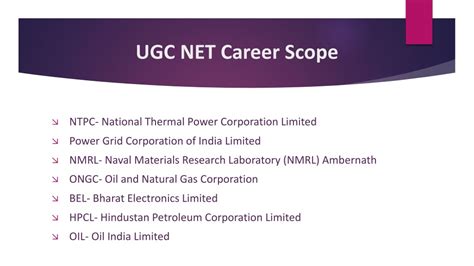 Ppt Ugc Net Career Scope Powerpoint Presentation Free Download Id