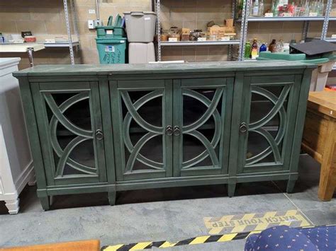 Pike And Main Hayden Four Door Console Cabinet With Soft Close And