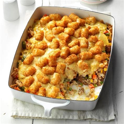 Makeover Tater Topped Casserole Recipe Taste Of Home