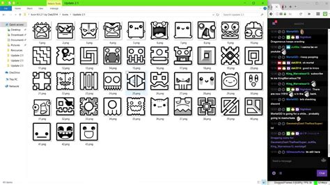 Geometry Dash 21 Icon Kit With Backgrounds Updated Youtube