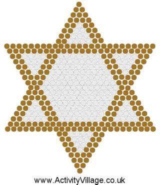 Hanukkah Fuse Bead Patterns | Peyote patterns, Fuse bead patterns, Plastic canvas patterns