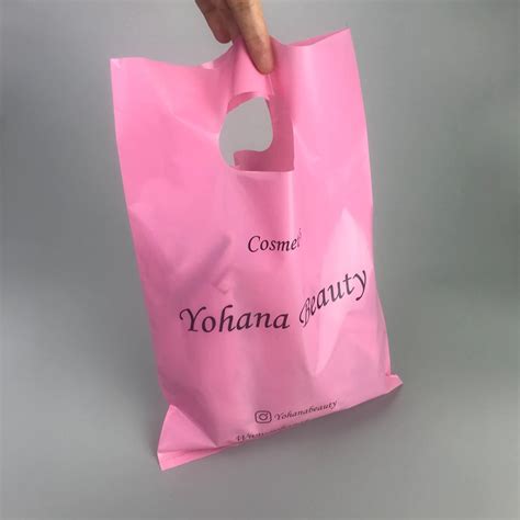 100pcs 12x16 Custom Shopping Bags With Logo Plastic Etsy Canada