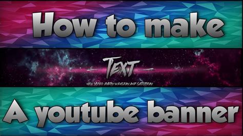 How To Make A Super Easy Youtube Banner For Free No Photoshop Needeed