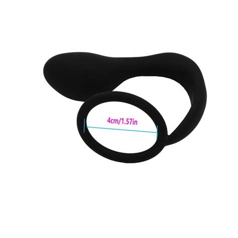 Anal Plug Silicone Male Prostate Massager Cock Ring Butt Plug Dildo