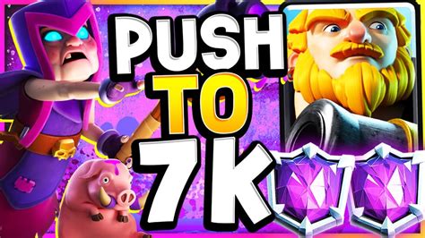 Ladder Push To 7000 Trophies With Best Rg Deck Clash Royale Youtube