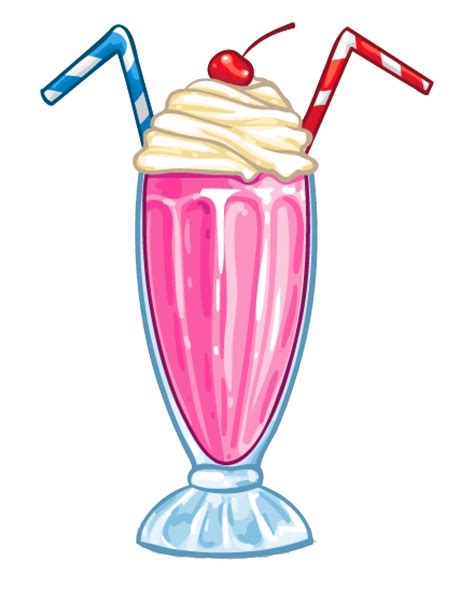 Strawberry Milkshake Png Clipart Png All Png All