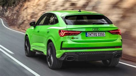 Audi Rs Q3 Sleeker Sportback Arrive With 394 Hp Hit 60 In 45 Seconds