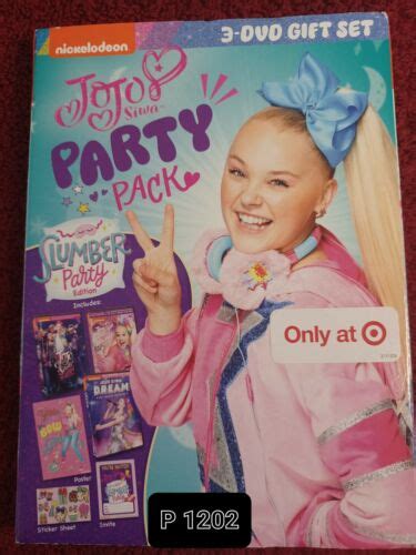 📌 Jojo Siwa Party Pack Slumber Party Edition Dvd 3 Discs Target