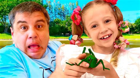 Nastya Apprend Les Insectes Avec Son Père Youtube