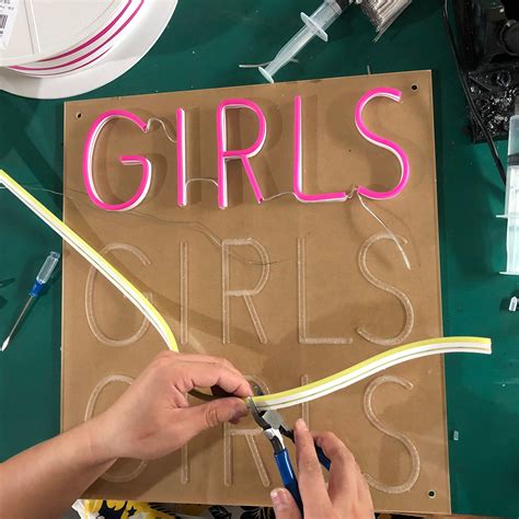 Custom Girls Girls Girls Neon Sign Led Neon Light Wedding Sign Etsy