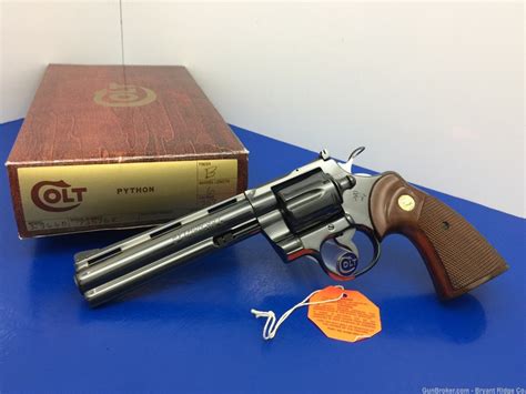 Sold 1977 Colt Python 357 Mag Blue 6 Incredible Snake Series