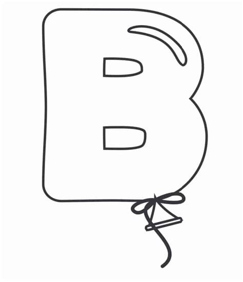 Printable Bubble Letter B