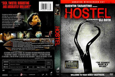 Hostel Part Formato DVD Derek Richardson Film Promotion Dvd Covers Disgust Quentin