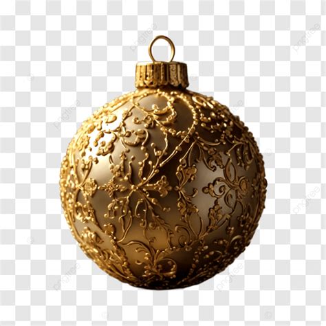 Realistic Golden Christmas Ball Golden Christmas Ball Xmas