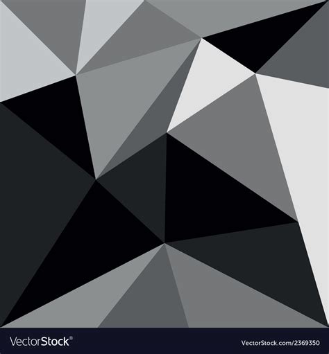 Grey And Black Triangle Background Or Pattern Vector Image