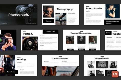 Photography Powerpoint Template Photography Portfolio Template
