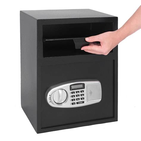 Digital Safe Box Depository Drop Deposit Front Load Cash Money Vault