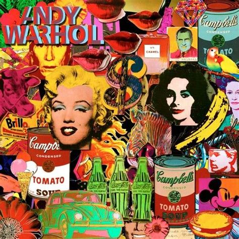 Warhol Pop Art Andy Warhol Bande Dessinée Pop Art Art Du Collage