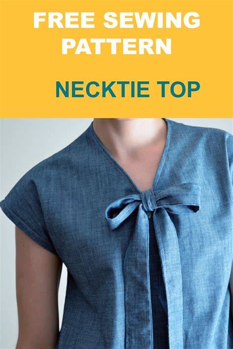 Was renfrew top pdf pattern. Necktie top Free Pattern - Sewing Projects | BurdaStyle.com