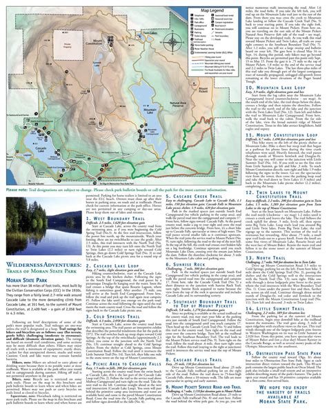 Moran State Park Hiking Map Pdf Docslib