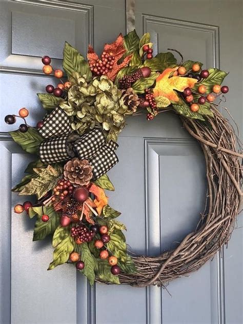 25 Simple Diy Wreaths Decoration For Fall Door