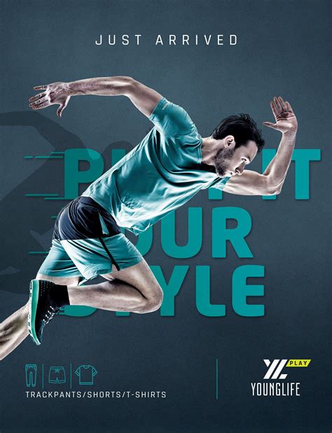 Sports Brand Poster On Behance Social Media Design Inspiration