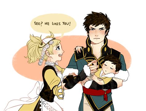 Pepperart “ Lissa And Lonqu With Baby Owain For Anon ” Fire Emblem