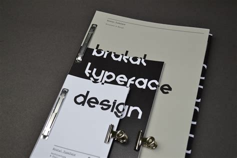 BRUTAL - Typeface Design on Behance | Typeface design, Typeface, Design