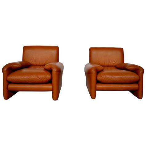 Set Sofa One Place In Cognac Leather Italy 1970 For Sale At 1stdibs