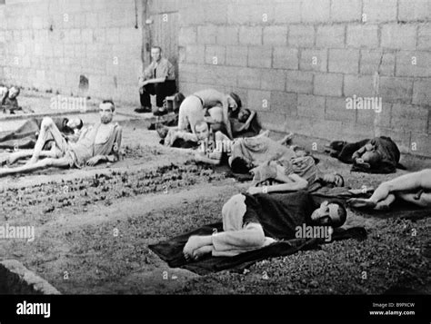 Emaciated Inmates Of The Mauthausen Consentration Camp Stock Photo Alamy