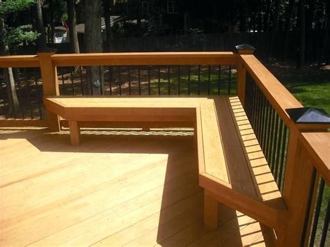 Comfortable Seating Deck Bench Plans Deck Railing Seating Ideas Try