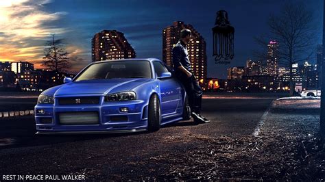 Blue Nissan Skyline Wallpaper