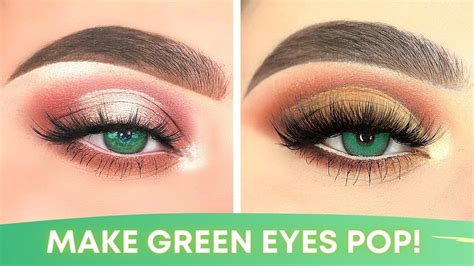 Eyeshadow For Green Eyes 💚 Eye Makeup Compilation 2021 Youtube