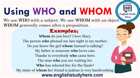 How To Use Whom Who Whom Whose When Where Whom Should Be Used