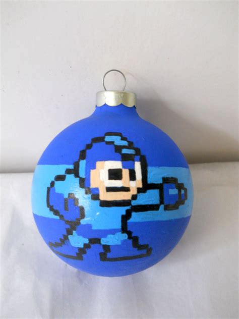 Mega Man Nintendo Nes Hand Painted Christmas Ornament Made To Order