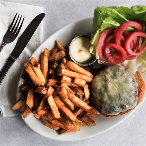 Diner Burger And Fries Recipe Bon Appétit